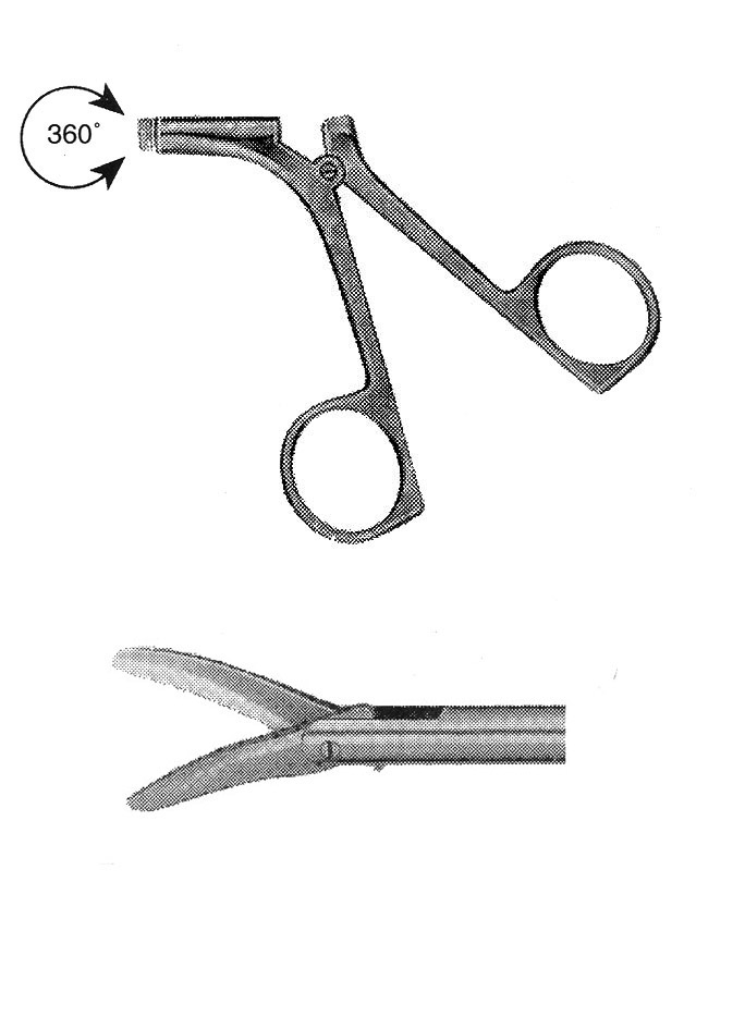 İZOLESİZ MAKAS R MODEL SAPLI  ÇAP : 5MM L:43CM